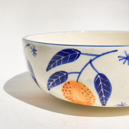 Ceramic Salad Fruit Bowl - Lemon