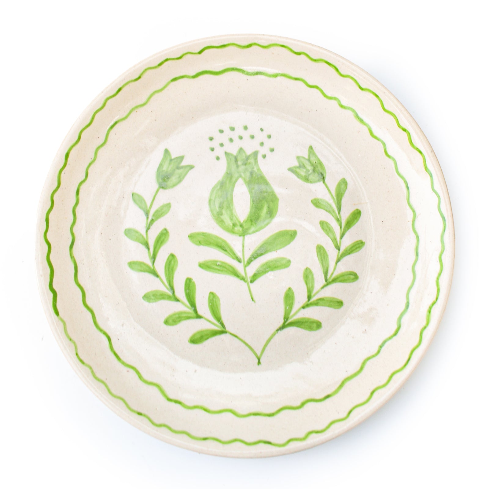 Cute Dessert Plate -  Anar Bloom (Green)