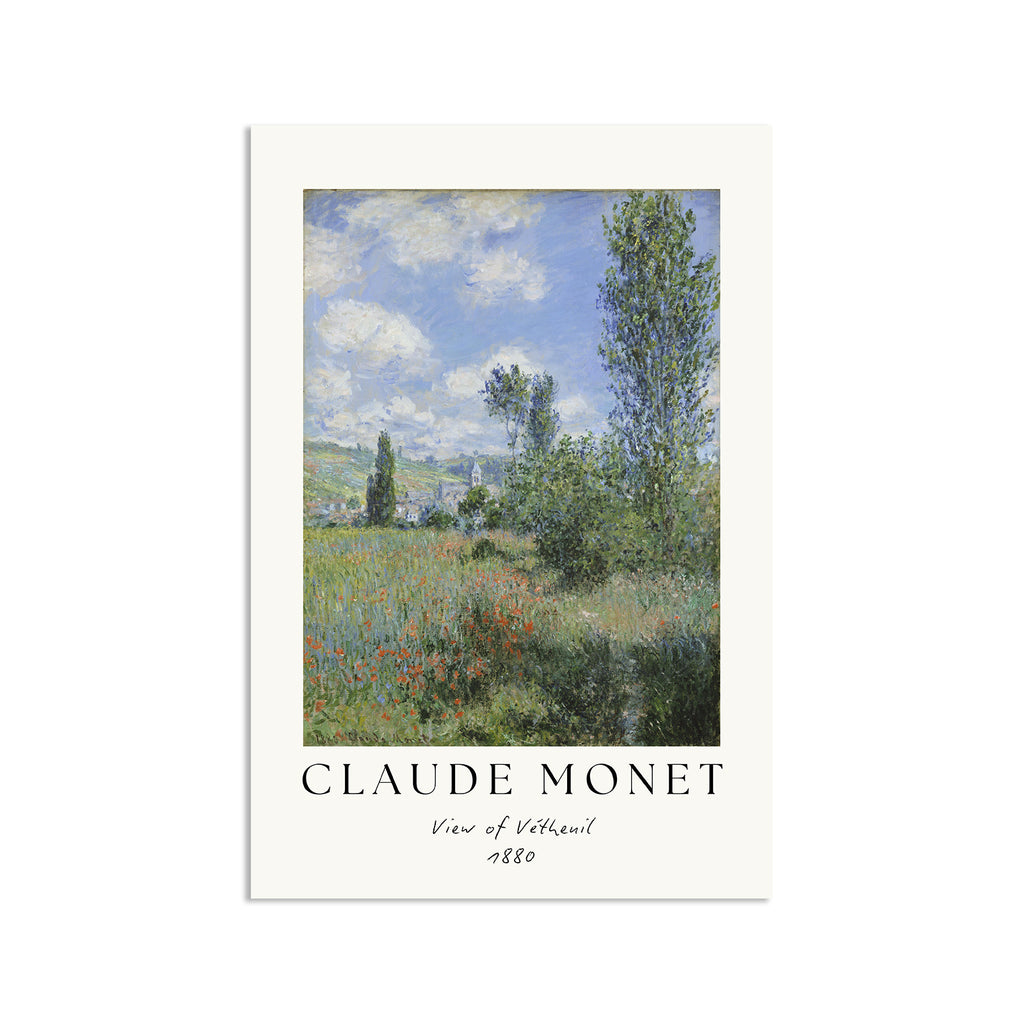 Wall Art Poster - Claude Monet View of Vétheuil