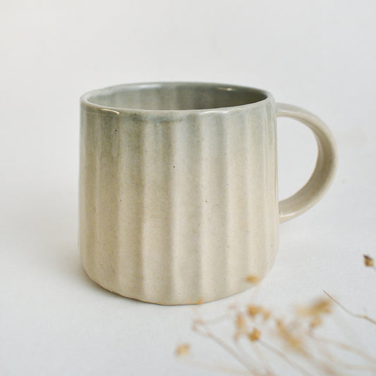 earthy ombre ceramic coffee mug