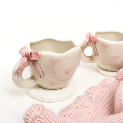 Cute Ceramic Mug - Bow