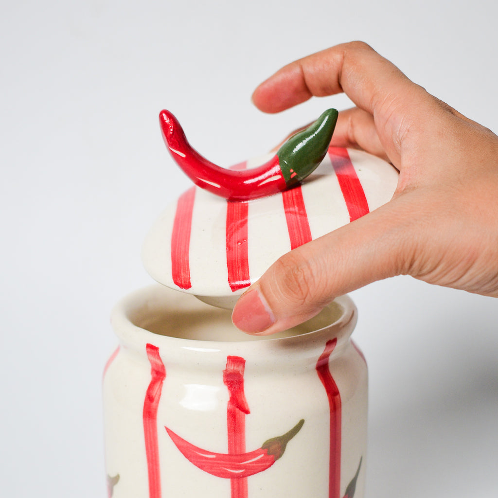 Ceramic Jar - Mirchi