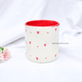 Ceramic Tea Cup Pinch Tumbler - Small Hearts