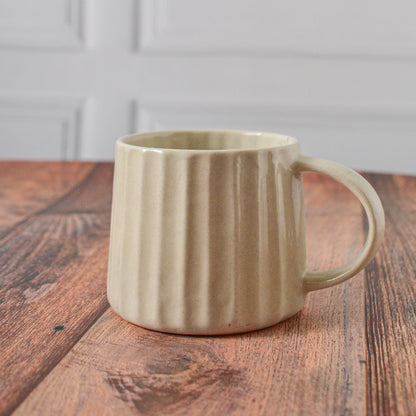 cream brew ceramic coffee mug