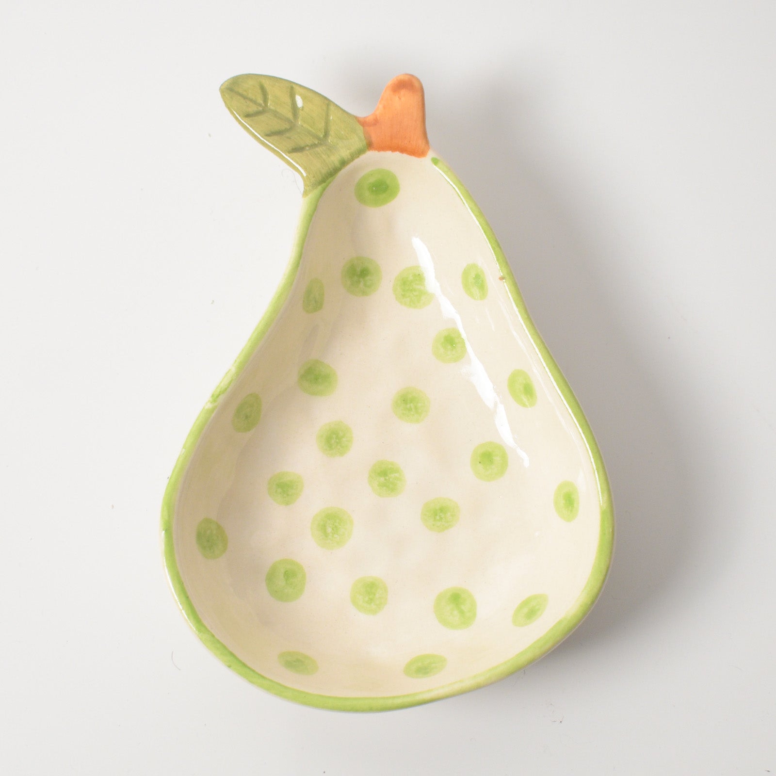Unique Serving Bowl - Pear Polka