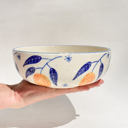 Ceramic Salad Fruit Bowl - Lemon