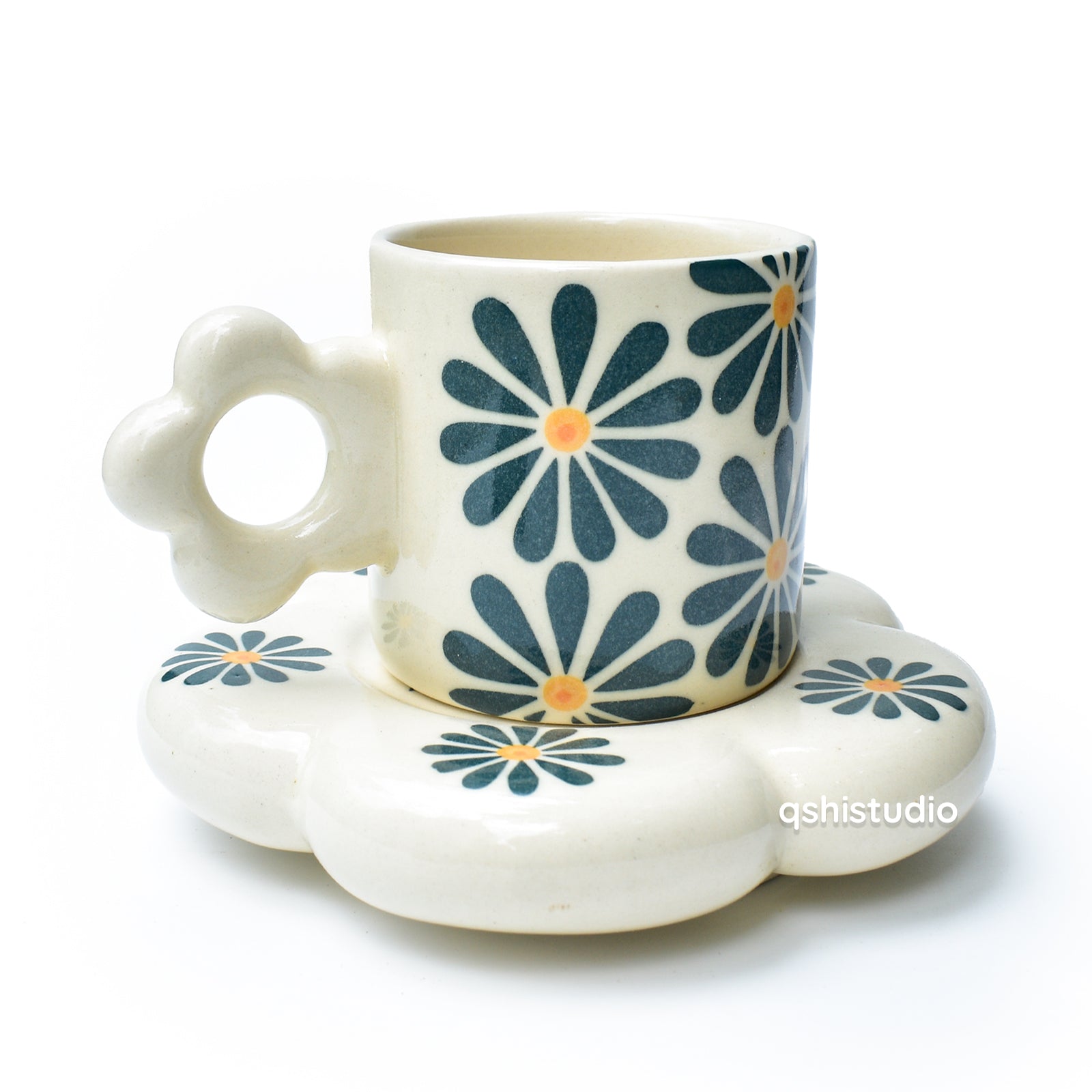Tea Cup & Small Coaster Set - Goodmorning Blues