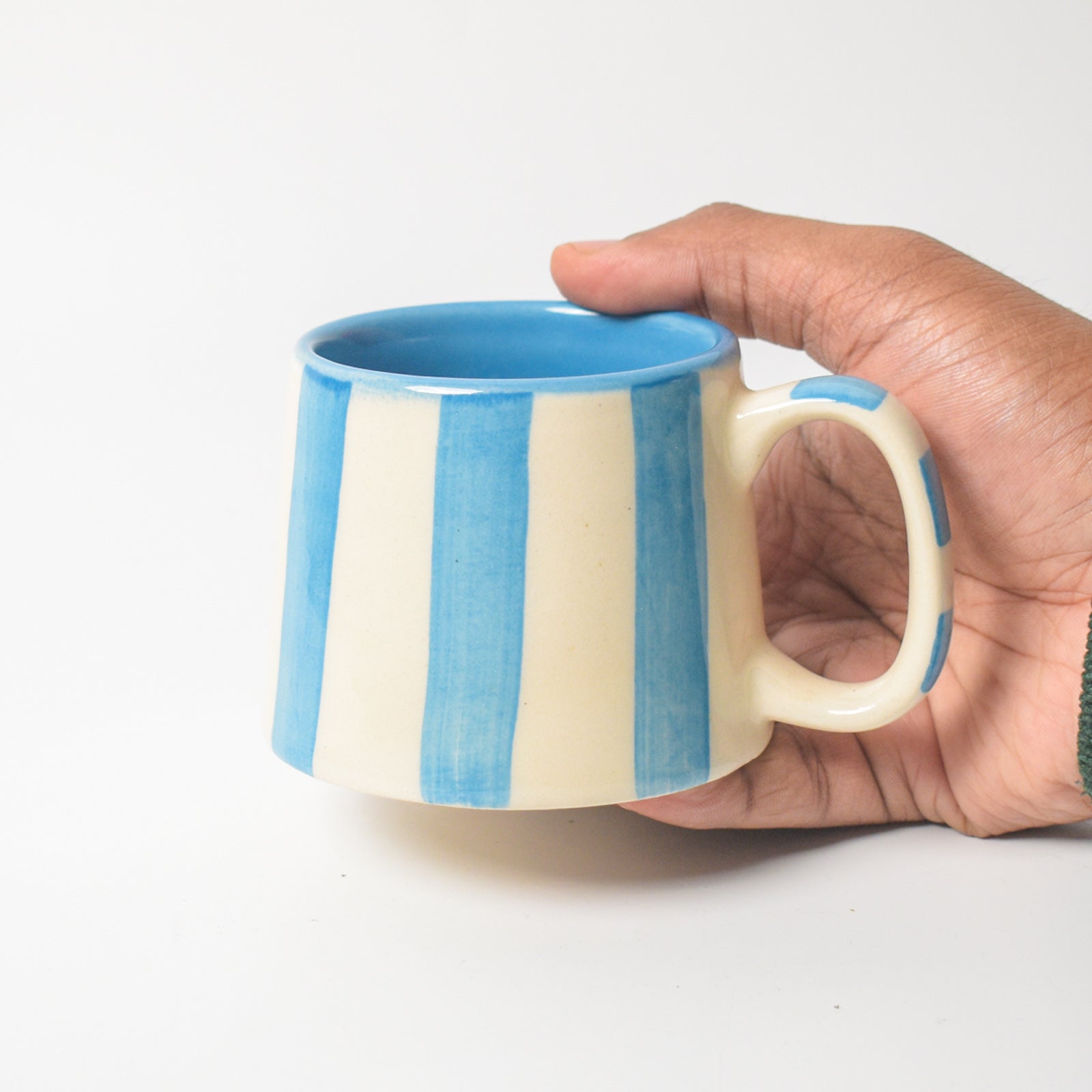 Coffee Mug - Light Blue Stripe