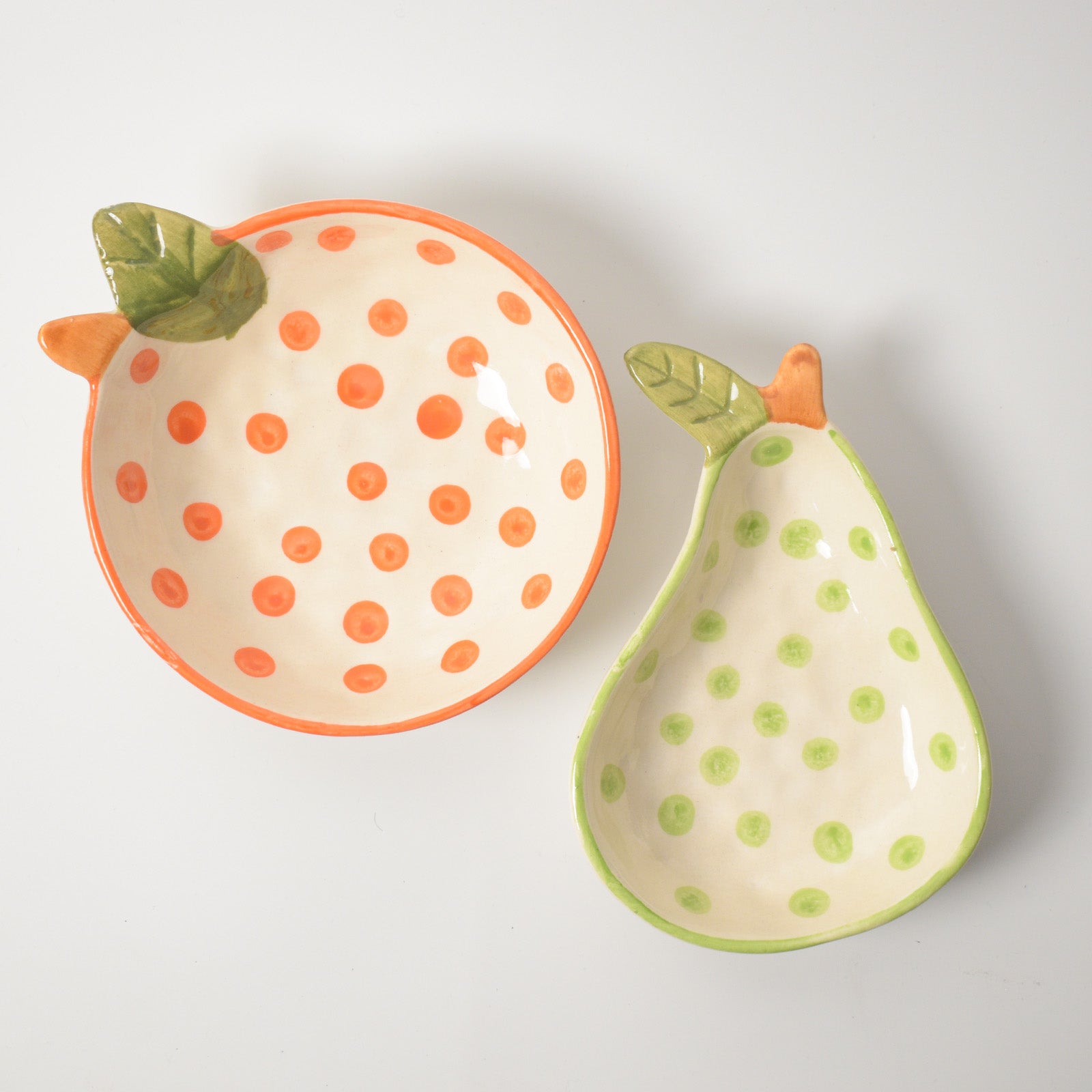 Unique Serving Bowl - Pear Polka