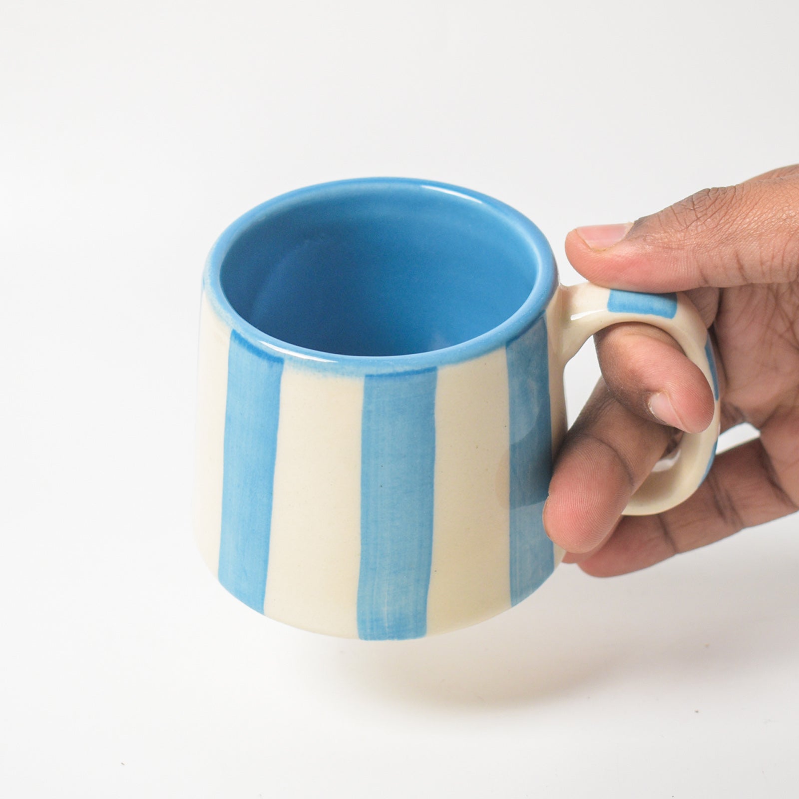 Coffee Mug - Light Blue Stripe