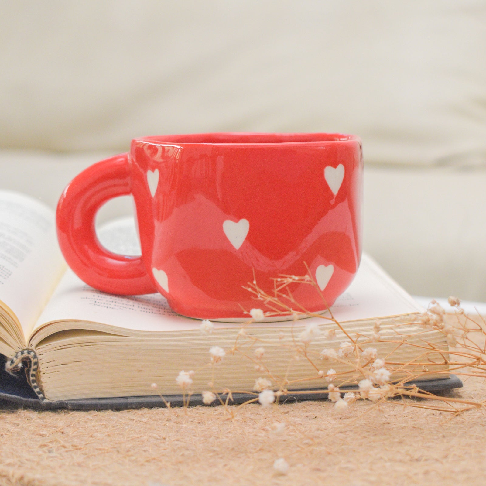 Cute mug - Small Red Heart