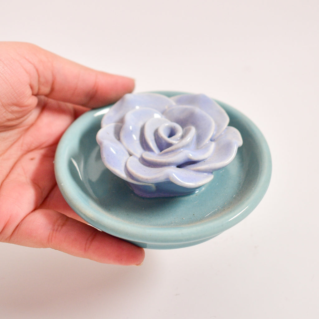 Red Anar Mug, Blossom Stand & Diya Gift Set