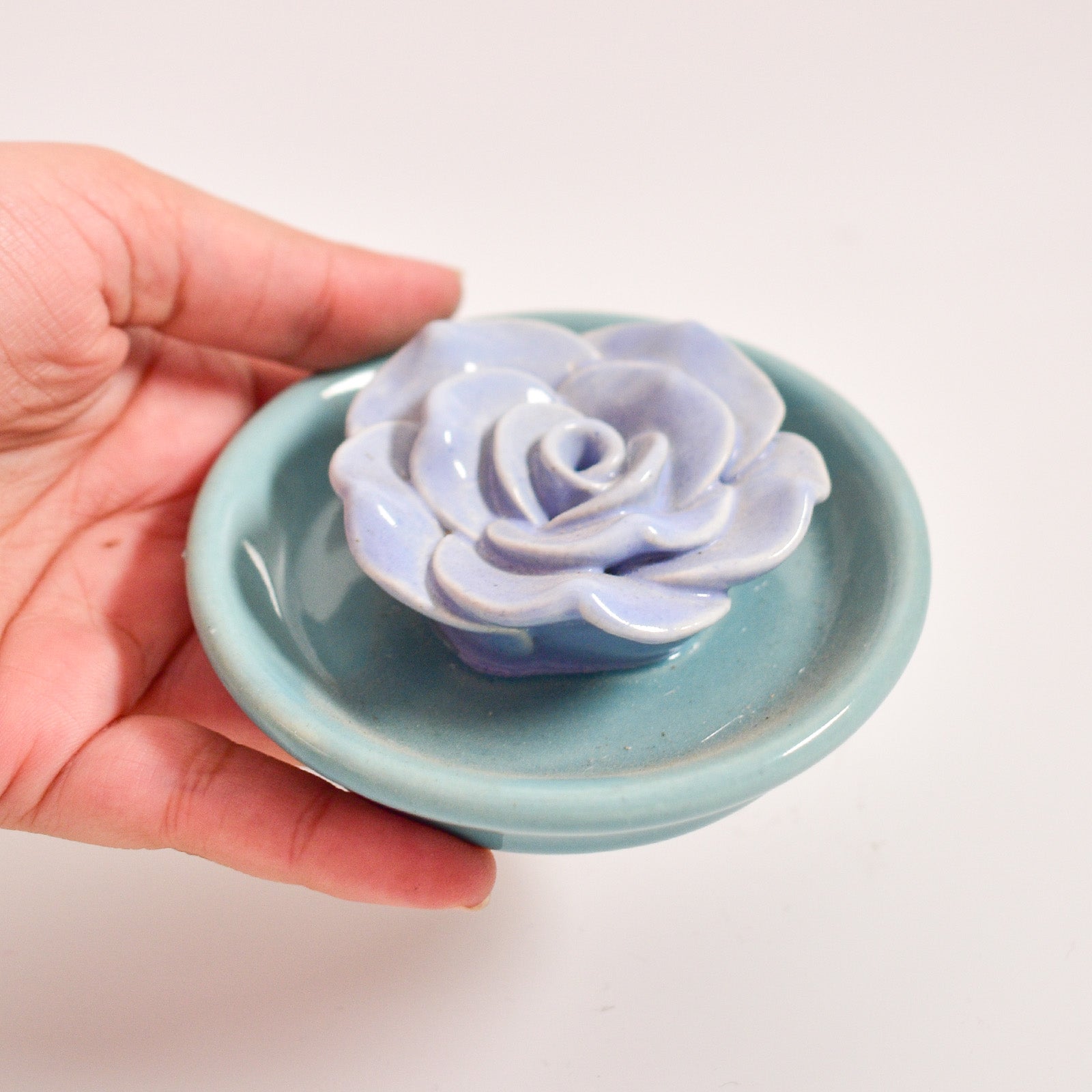 Red Anar Mug, Blossom Stand & Diya Gift Set