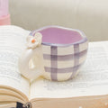 Handmade Ceramic Cups - Daisy Purple