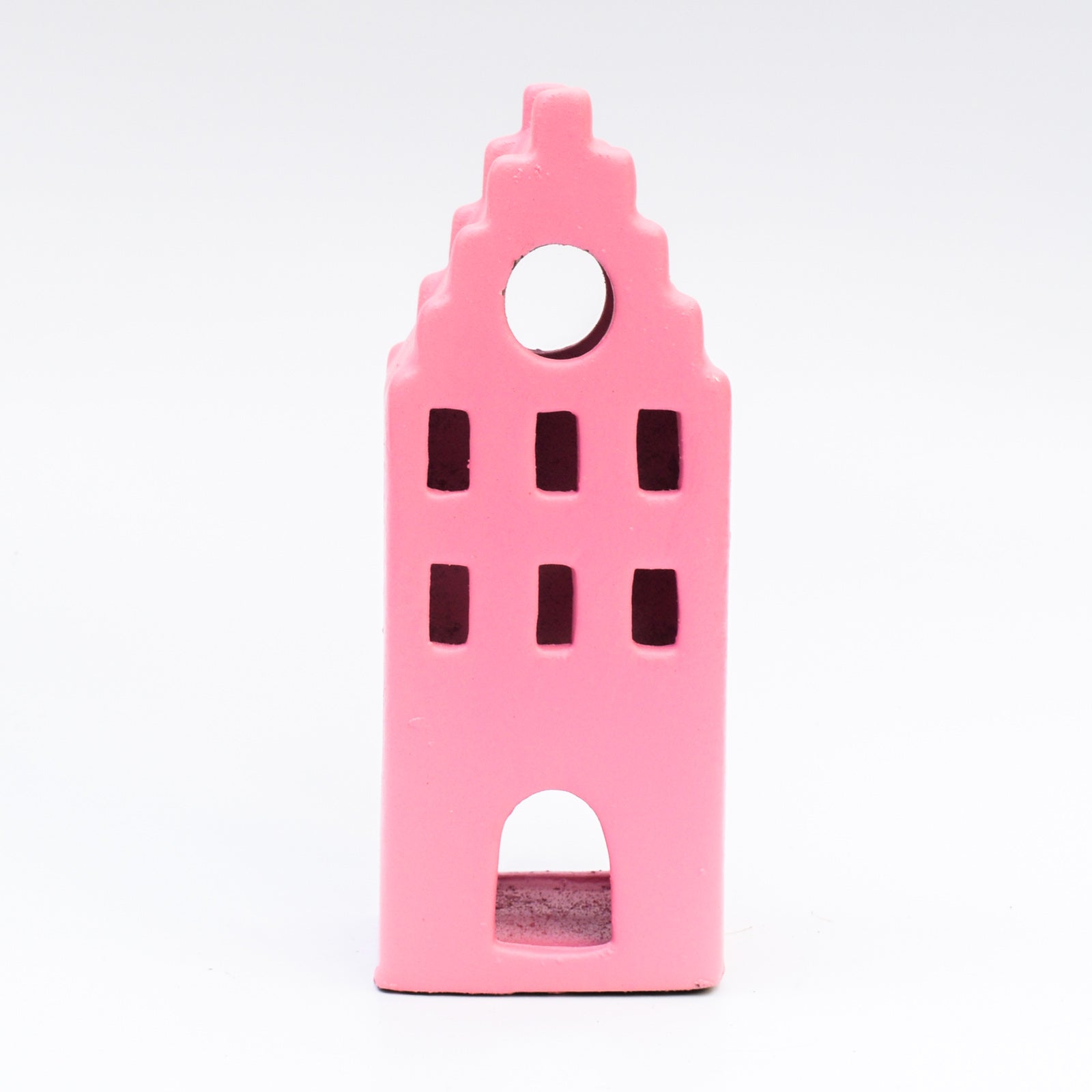 Ceramic Tealight holder  - Colorful houses ( Set of 3)