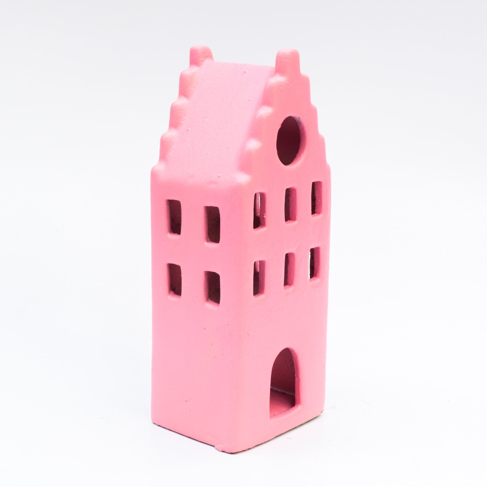 Ceramic Tealight holder  - Colorful houses ( Set of 3)