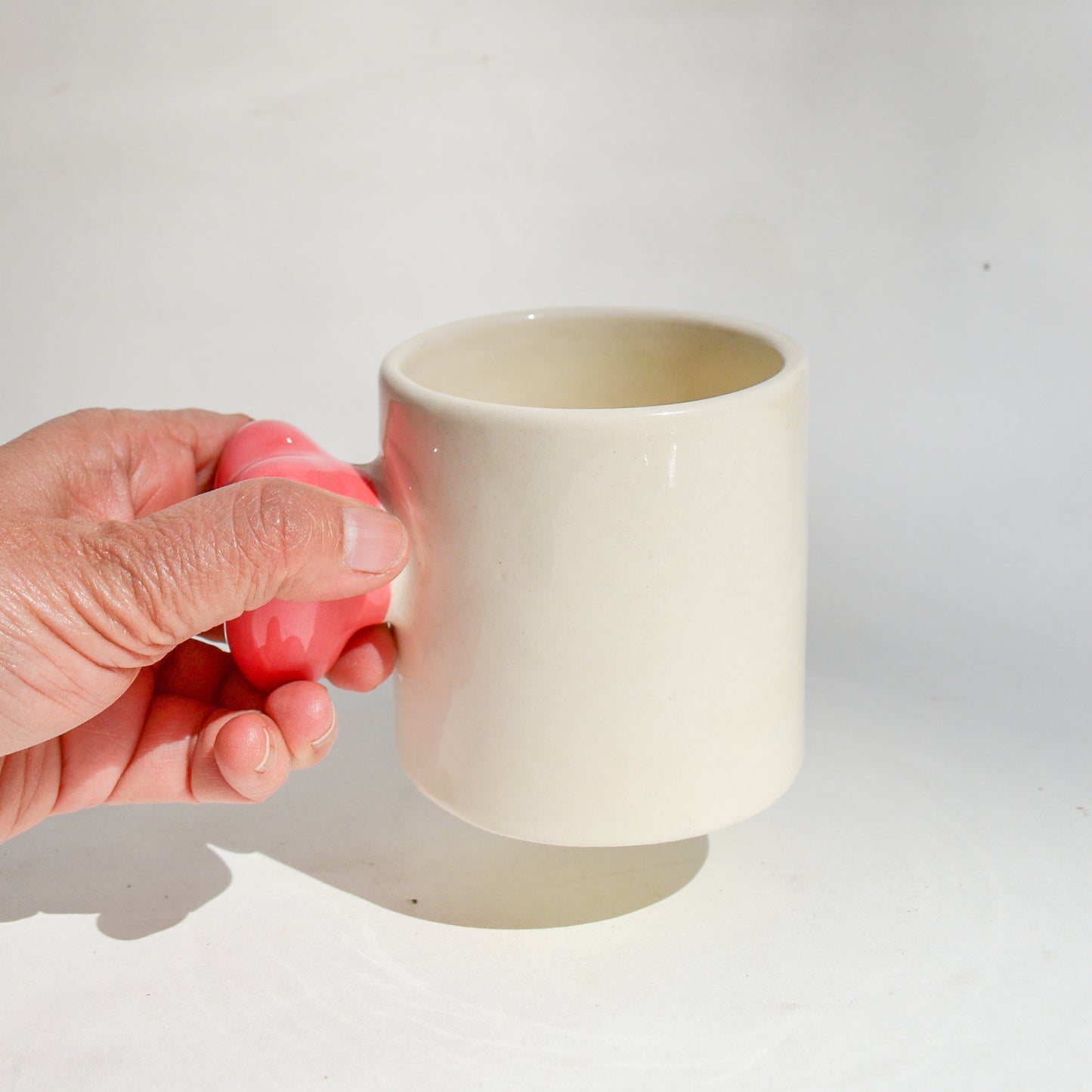 Aesthetic Coffee Mug - Heart Knob