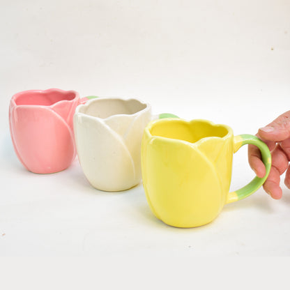 Handmade Ceramic Mug - Tulip