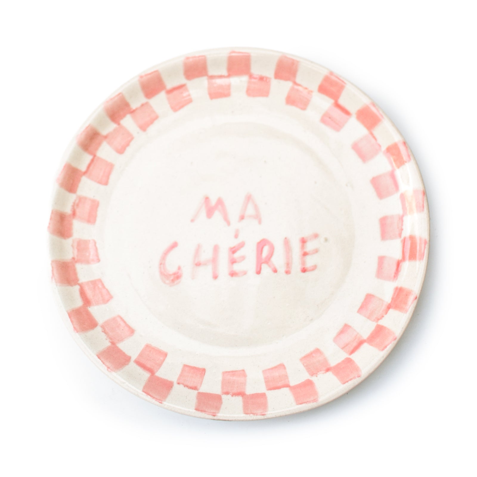 Cute Dessert Plate -  Ma cherie (Pink)