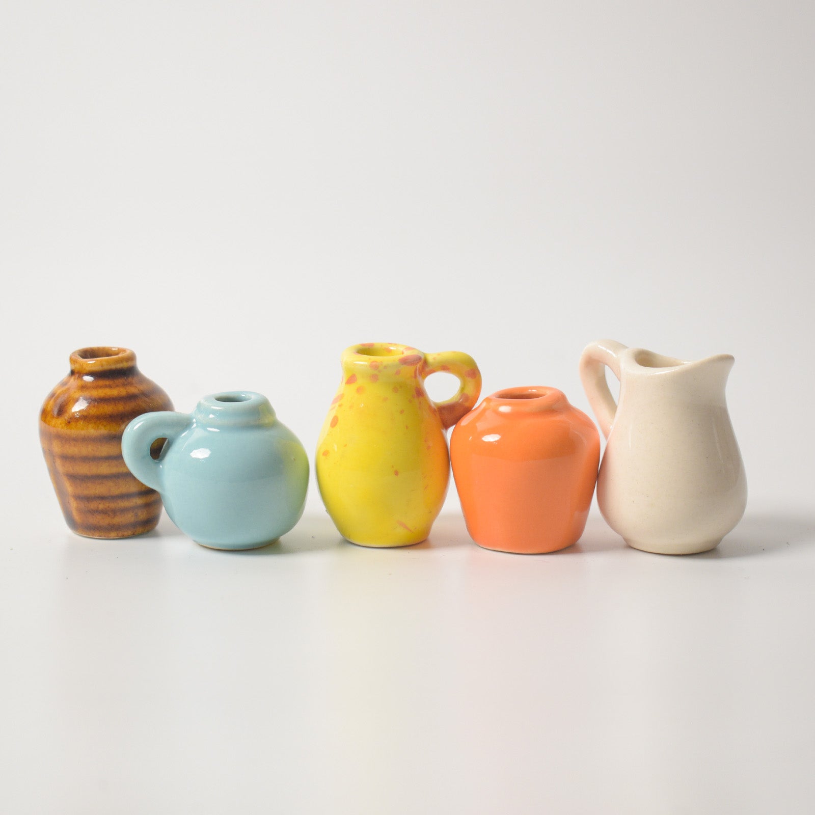 Ceramic Mini Fridge Magnet - Chic Solids (Set of 5)