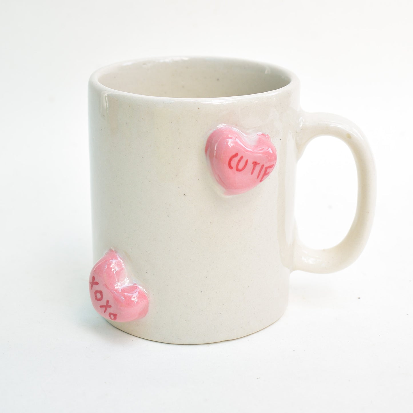 Ceramic Coffee Mug - Candy Hearts