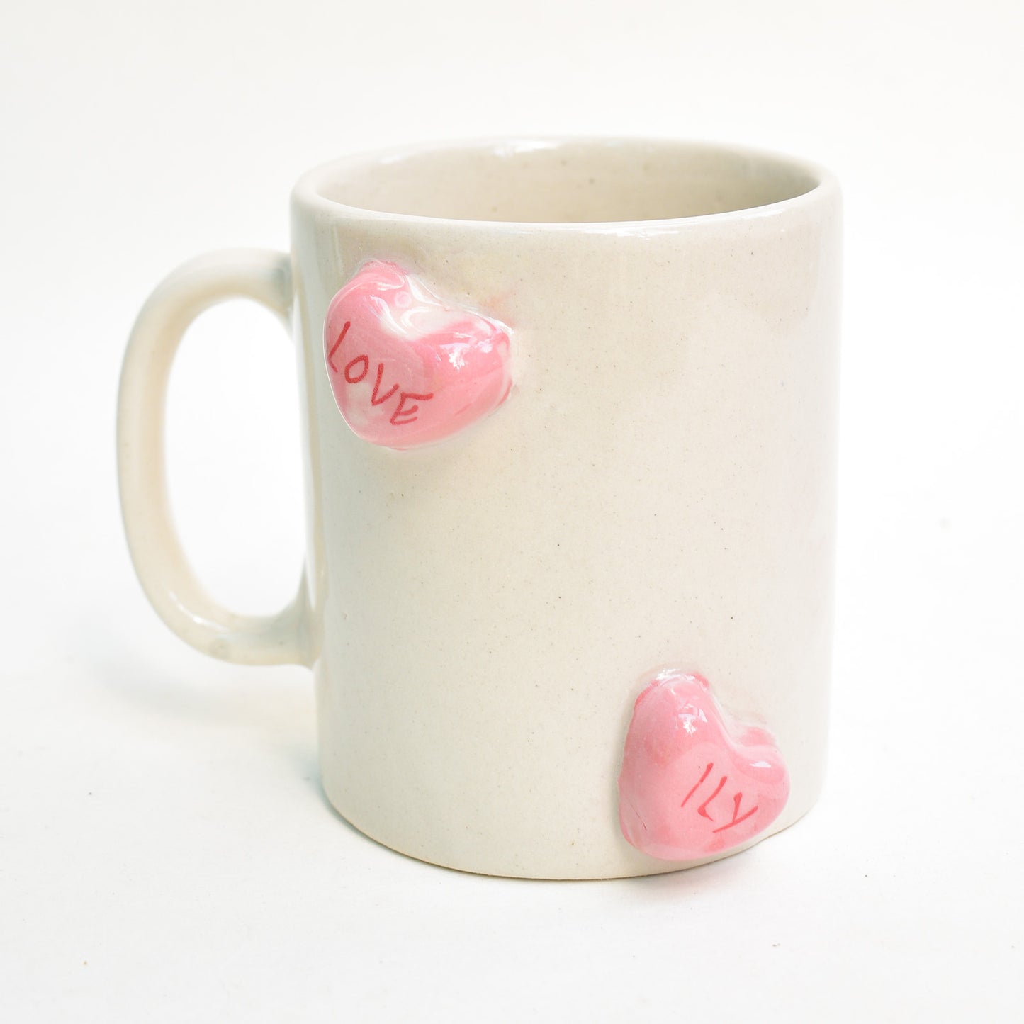 Ceramic Coffee Mug - Candy Hearts