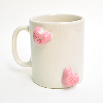 Ceramic Coffee Mug - Candy Hearts