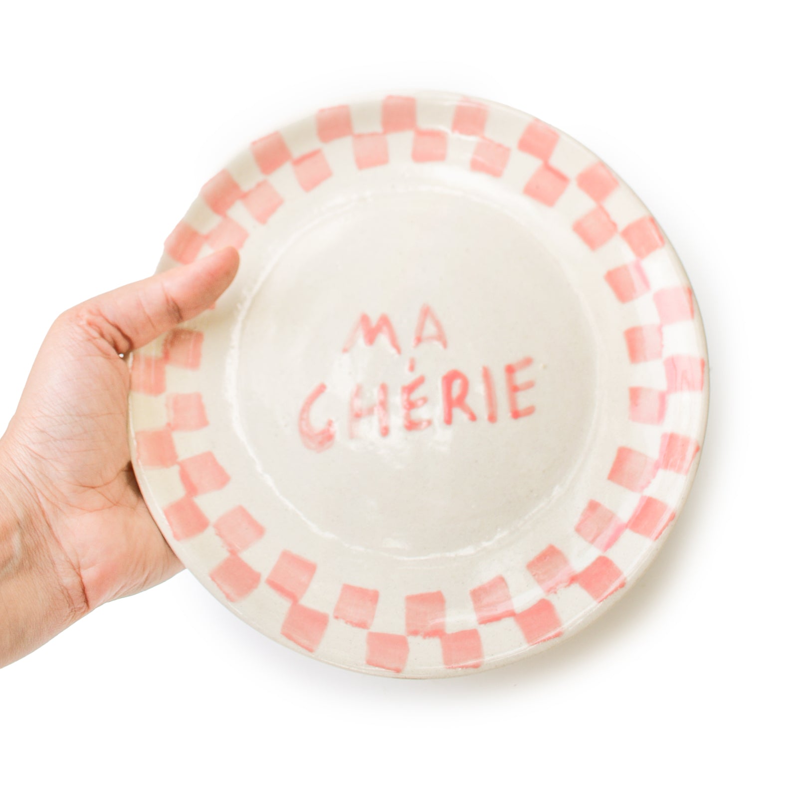 Cute Dessert Plate -  Ma cherie (Pink)