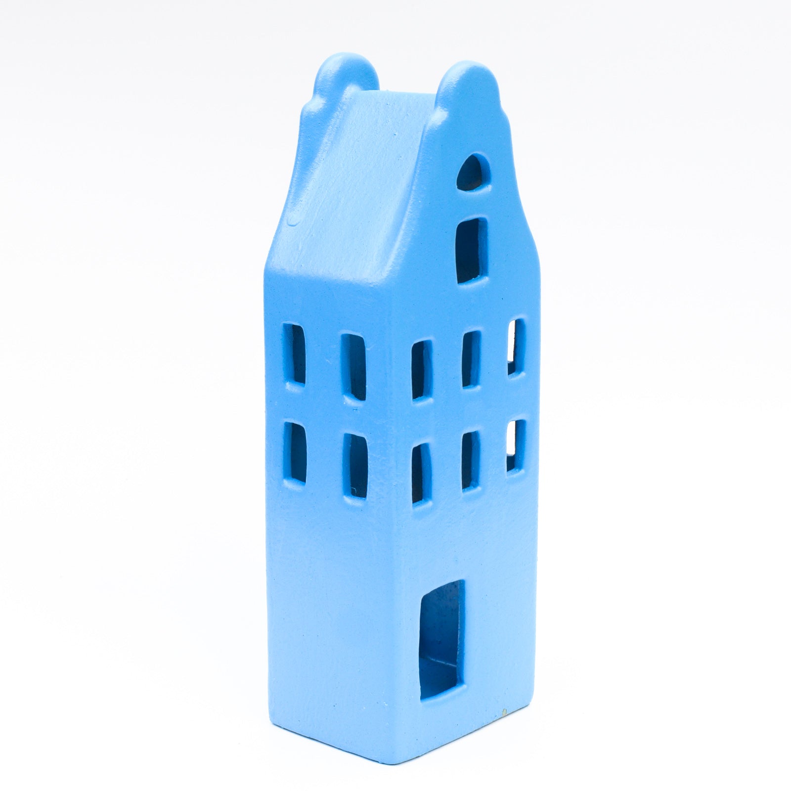 Ceramic Tealight holder  - Colorful houses ( Set of 3)