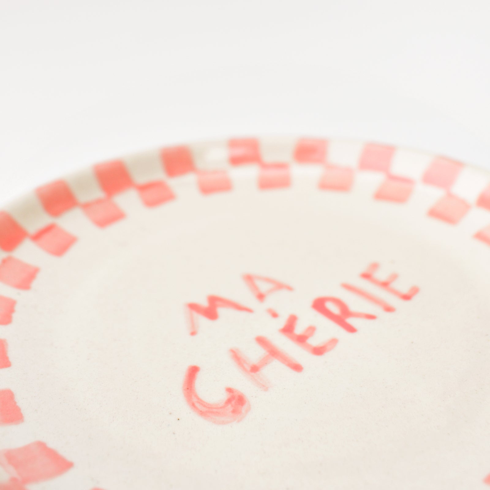 Cute Dessert Plate -  Ma cherie (Pink)