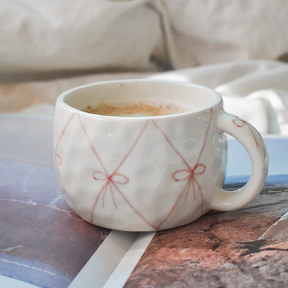 Cute Ceramic Cup - Sweet Bow