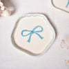 Ceramic Coaster/Trinket Tray - Blue Bow
