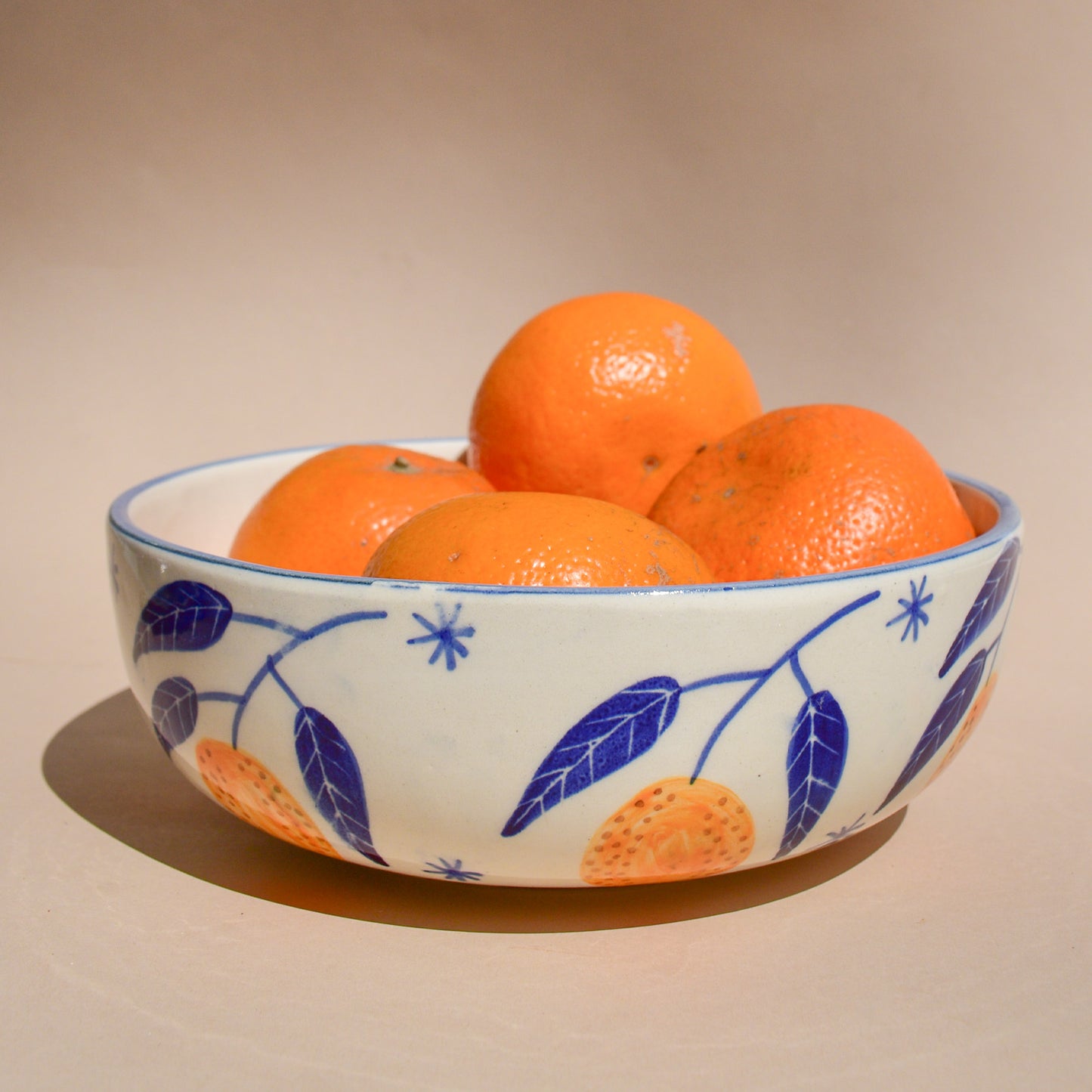 Ceramic Salad Fruit Bowl - Lemon