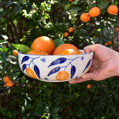 Ceramic Salad Fruit Bowl - Lemon