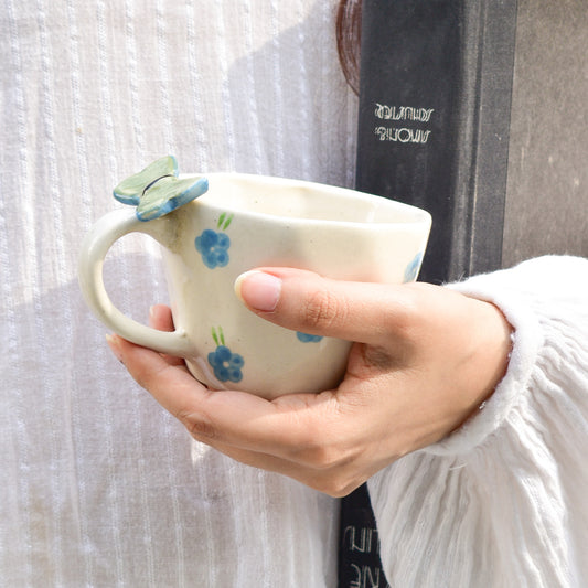 Handmade Ceramic Mug - Butterfly