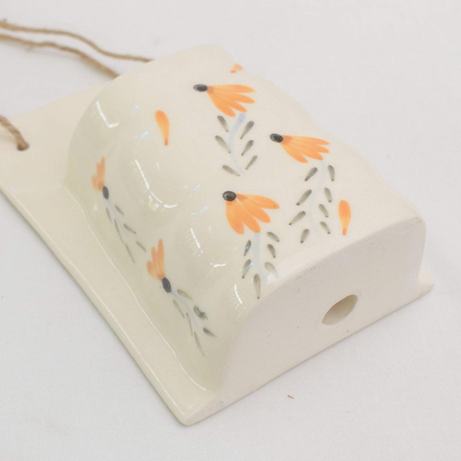 Ceramic Wall Planter - Yellow Flower