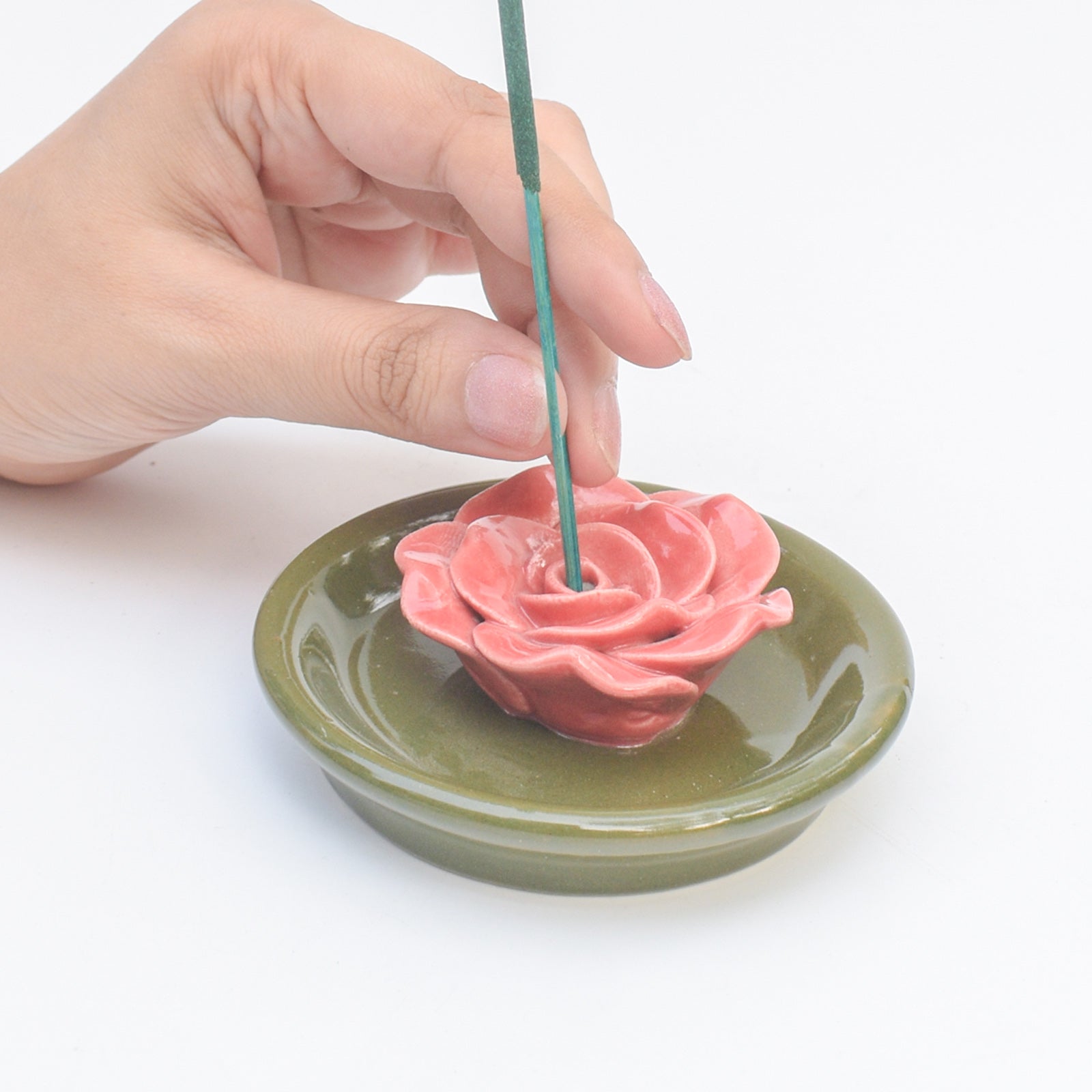 Agarbatti Stand - Dark Rose