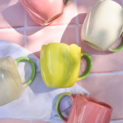 Handmade Ceramic Mug - Tulip