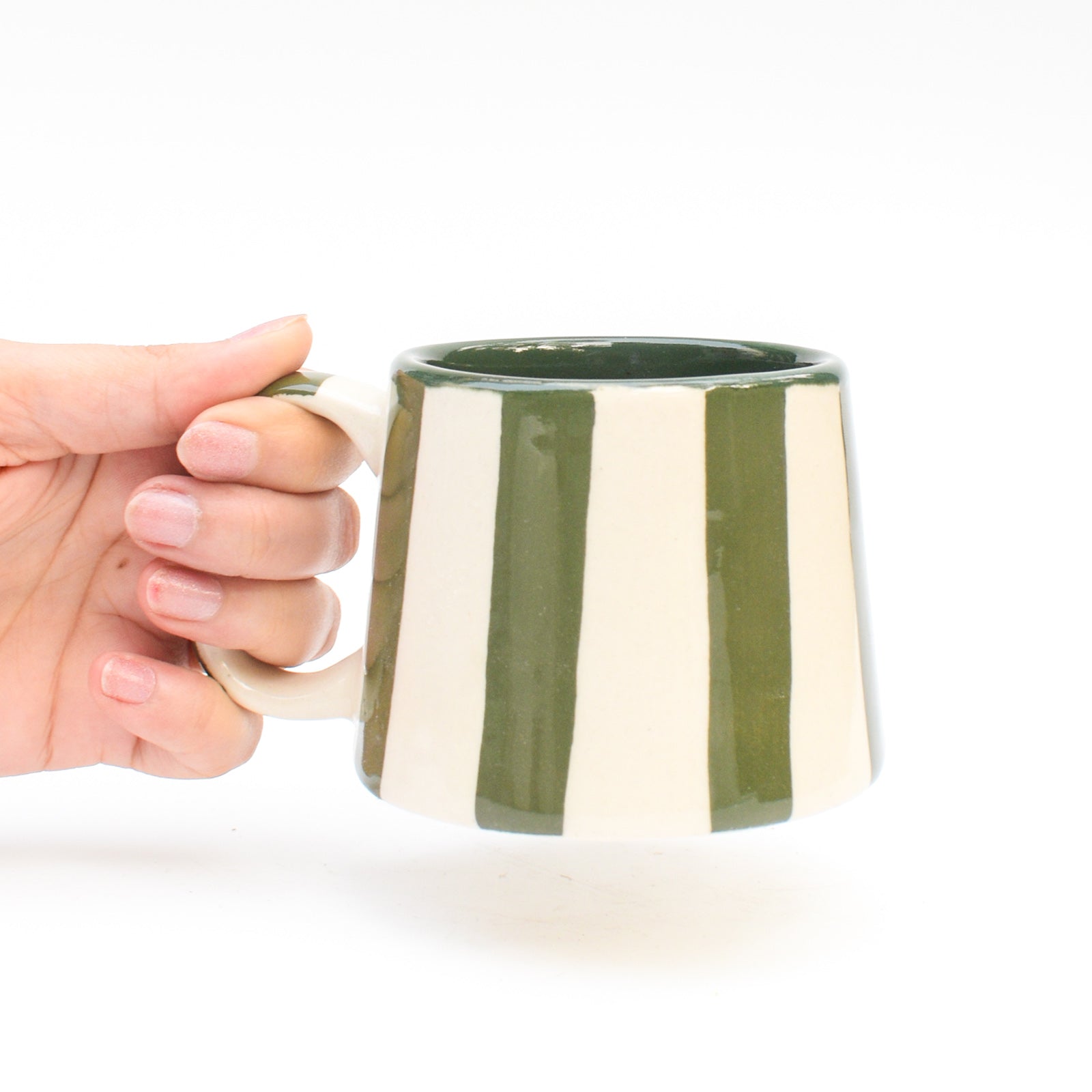 Red & Green Stripe Mug Gift Box