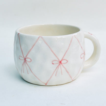 Cute Ceramic Cup - Sweet Bow