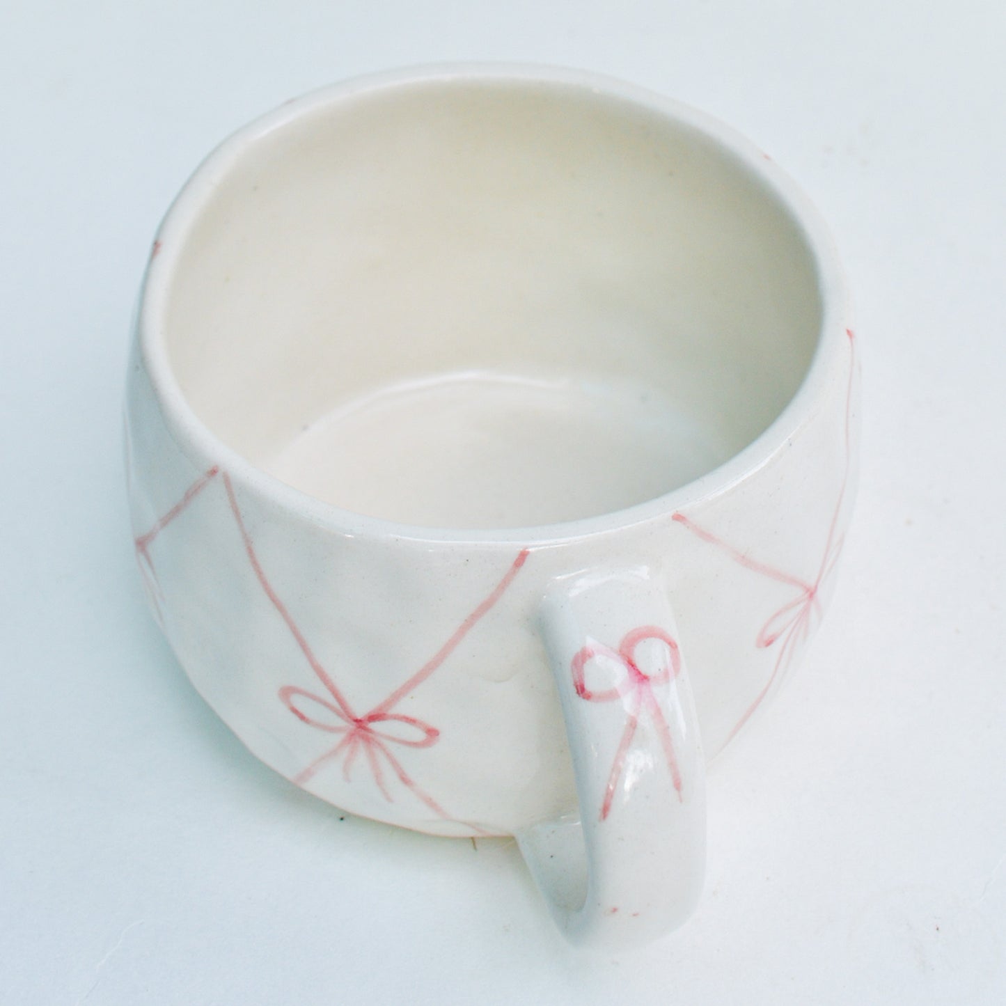 Cute Ceramic Cup - Sweet Bow