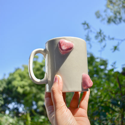 Ceramic Coffee Mug - Candy Hearts