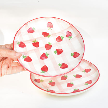 Cute Dessert Plate - Strawberry Shortcake