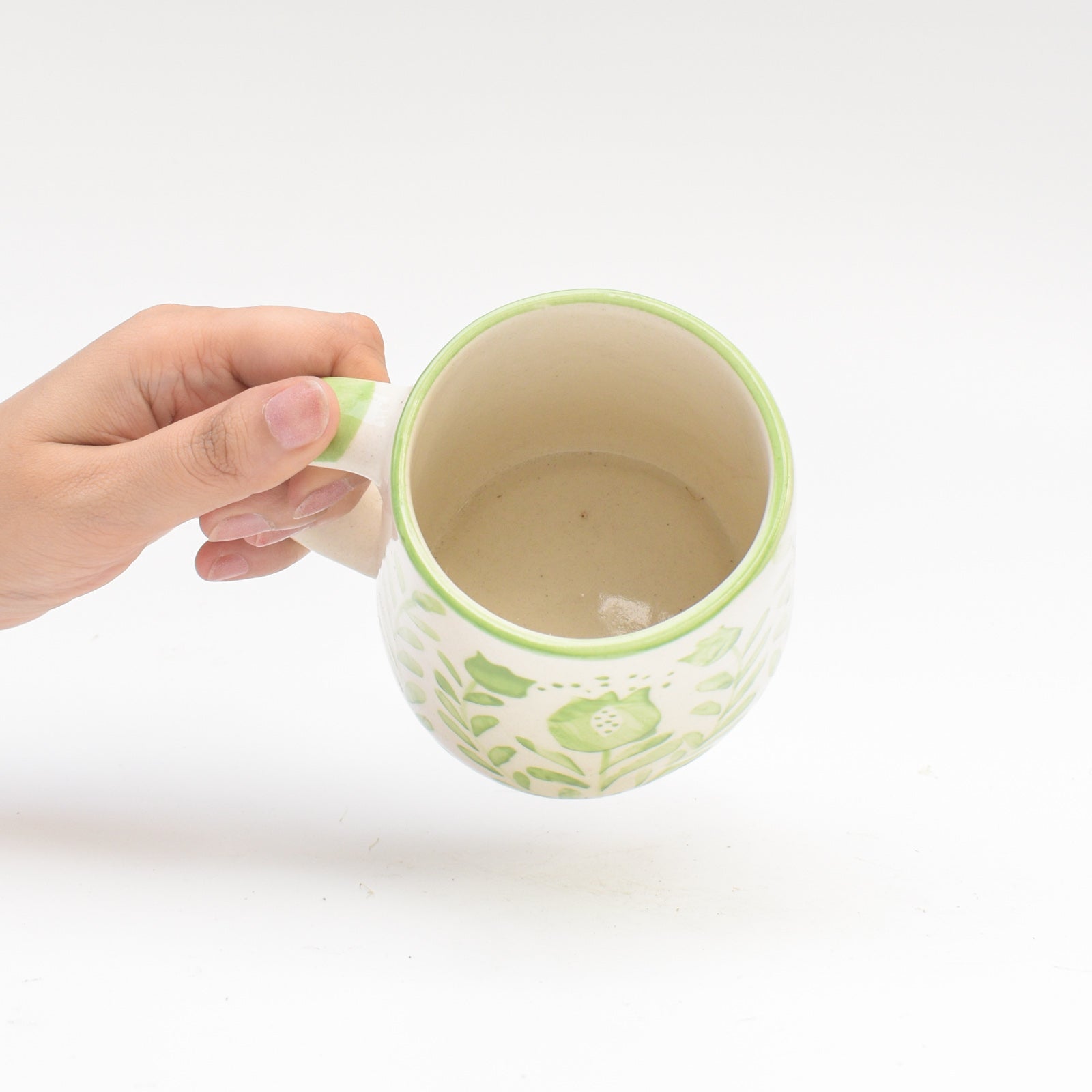 Ceramic Coffee Mug - Green Anar