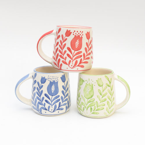 Ceramic Coffee Mug  - Anar (Set of 3)