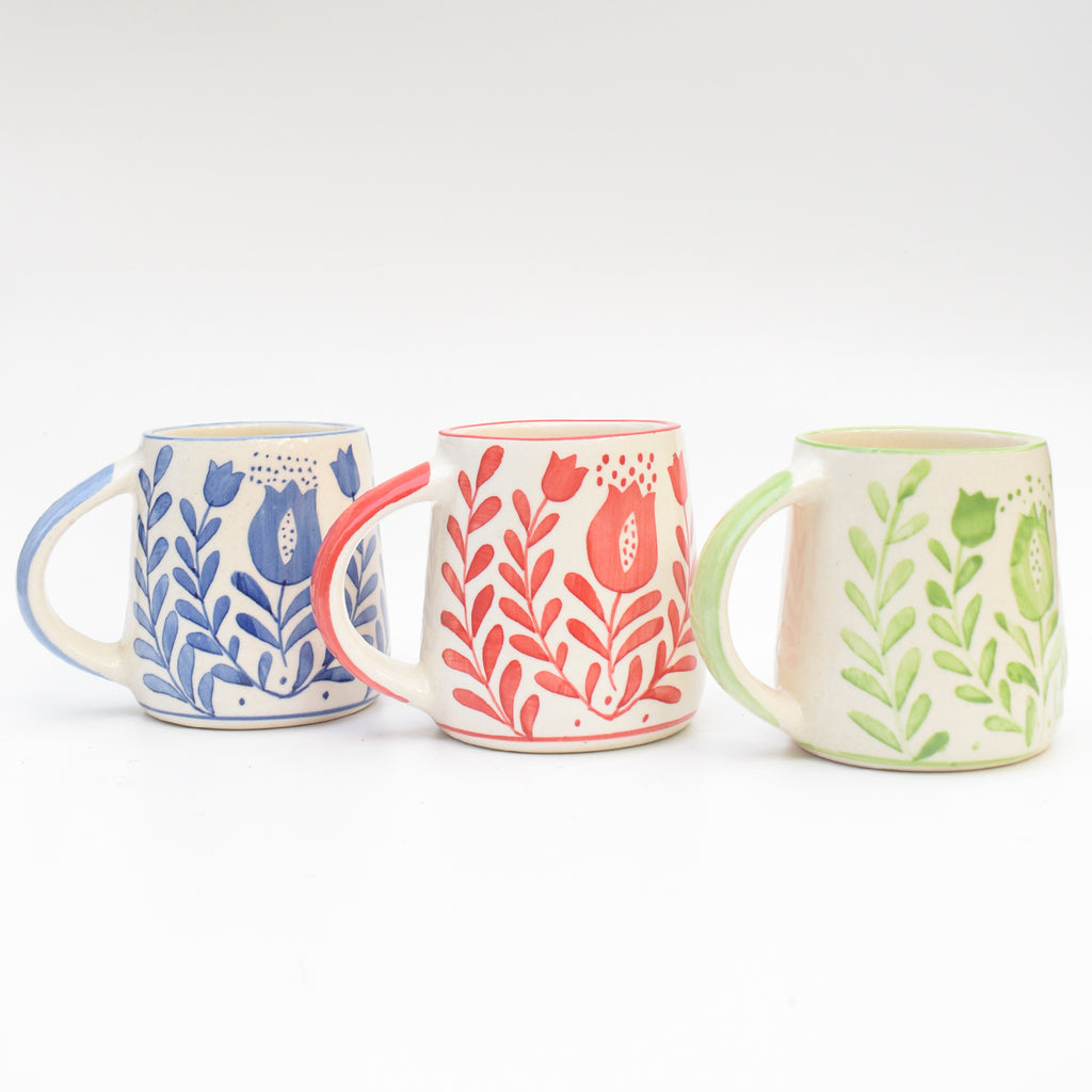 Ceramic Coffee Mug - Green Anar