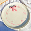 Cute Dessert Plate - Pink Whimsy Bow