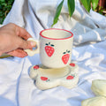 Coffee Cup & Small Matching Coaster Set - Berry Kisses