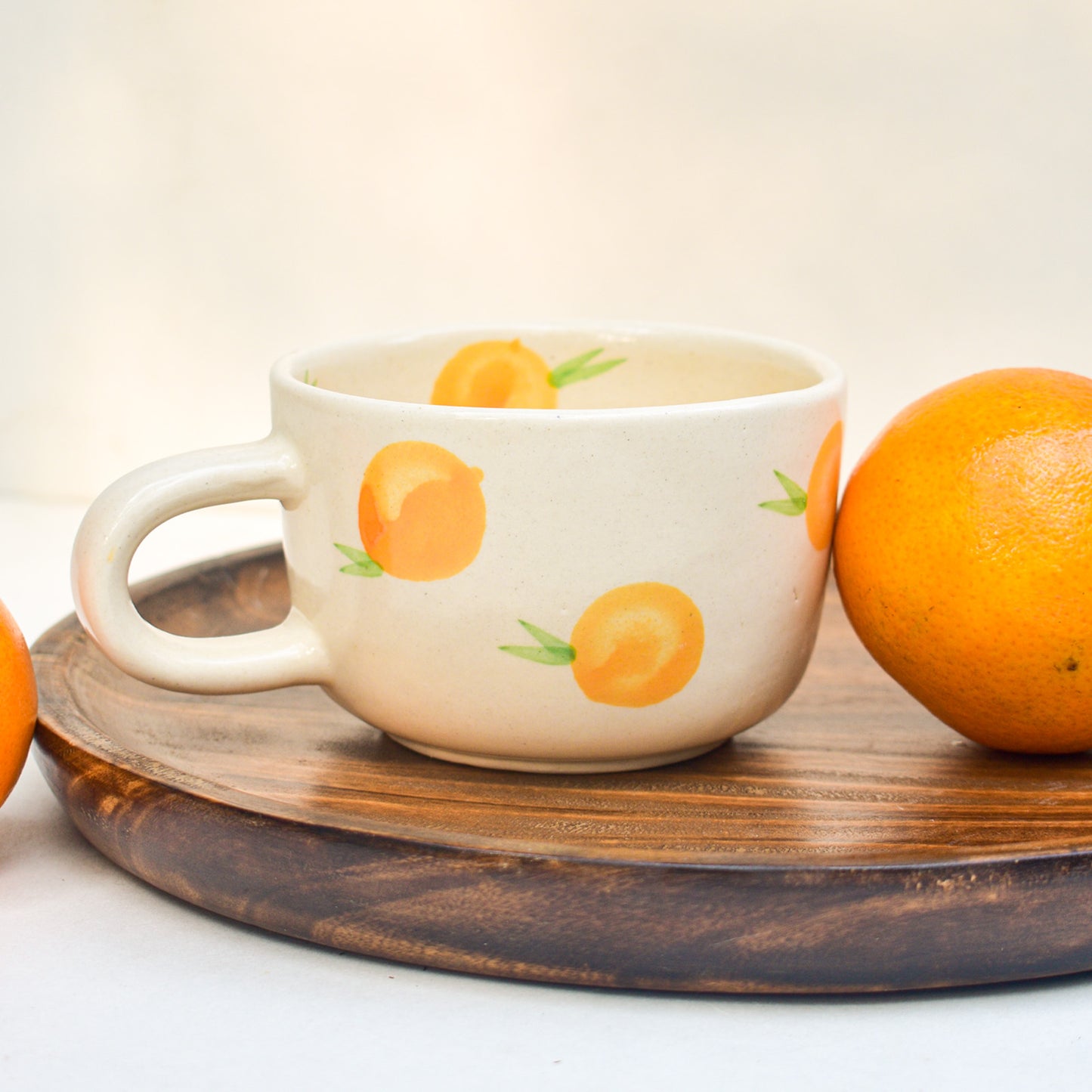 Artisan Ceramic Mug - Orange