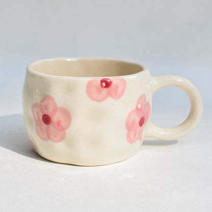 Adorable Ceramic Cup - Pink Petal